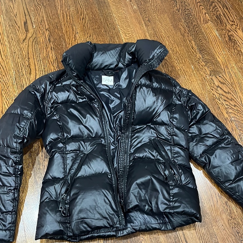 SAM BLACK PUFFER WINTER JACKET